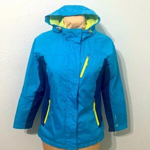 Free Country Windbreaker/ Rain jacket hooded size Medium